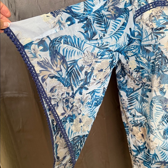 BCBGeneration Blue Floral Swim Coverup - Picture 2 of 6